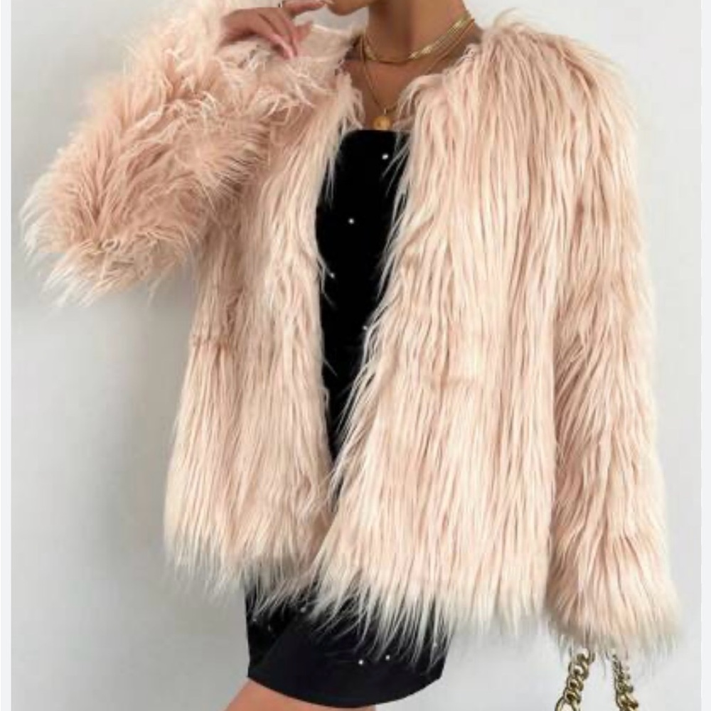 Faux fur jacket